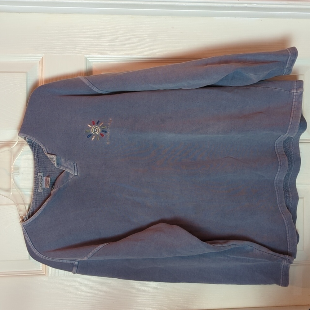 Vtg Mod-O-Doc Men's 100% Cotton Fleece Lined Sweatshirt - Breckenridge Sz. Reg